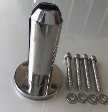 Round spigot for balustrade and pool fence