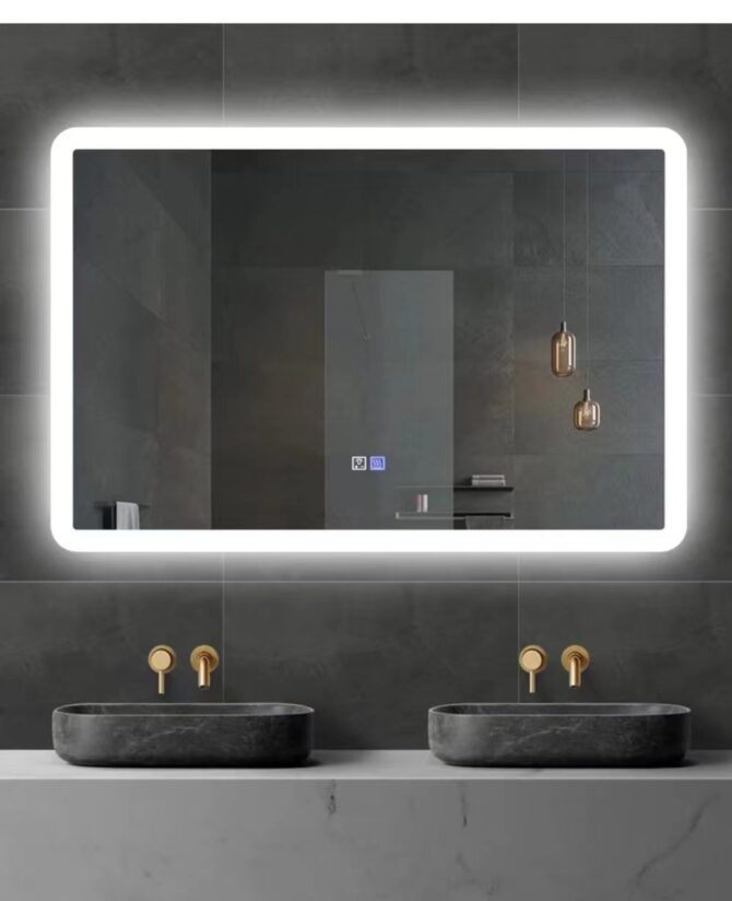 LED mirror 900mm(h) x 1000mm(w)