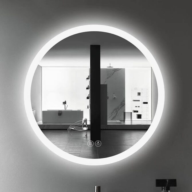 LED mirror 900mm(h) x 1000mm(w) - Image 3