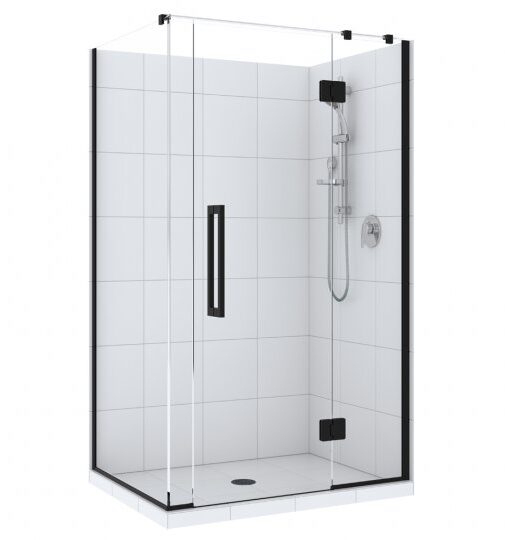 Shower box 1000mm by 1000mm matte black