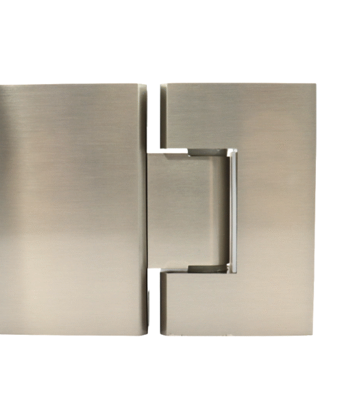 Brushed Nickel - Glass to Glass Shower Hinge