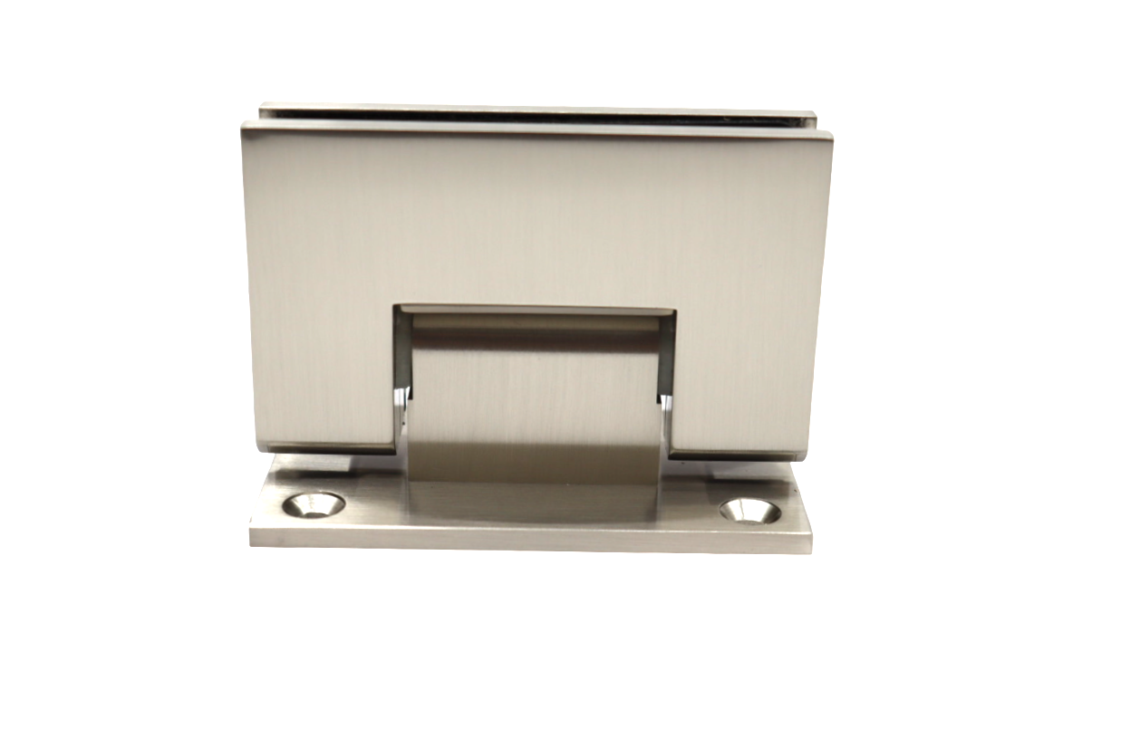 Brushed Nickel-Glass to Wall Shower Hinge