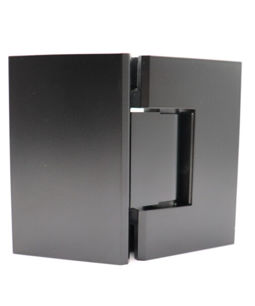 Matt Black – Glass to Glass Diamond Shower Hinge