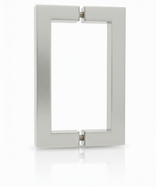 Brushed Nickel D Square Handle