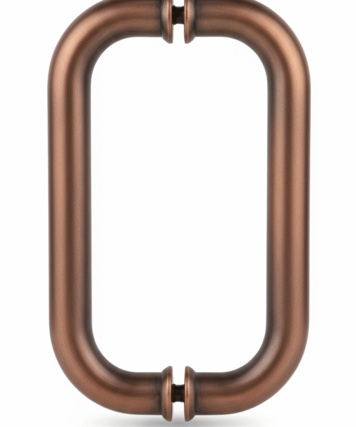 Brushed Copper D Round Handle