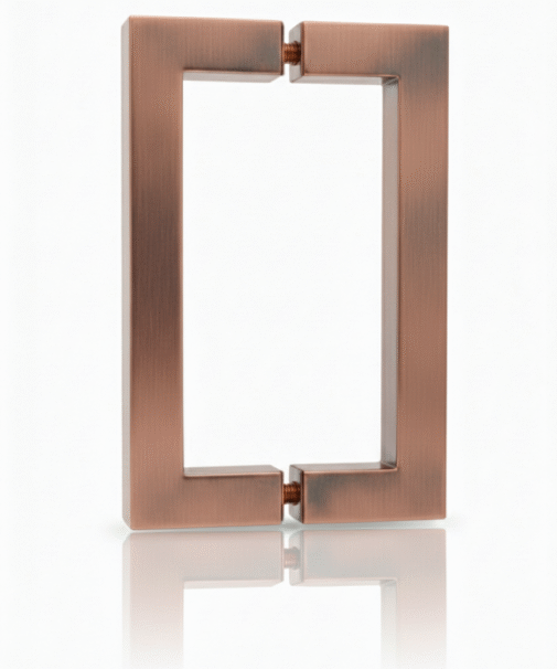 Brushed Copper D Square Handle