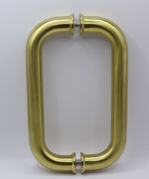 Brush Brass D Round Handle